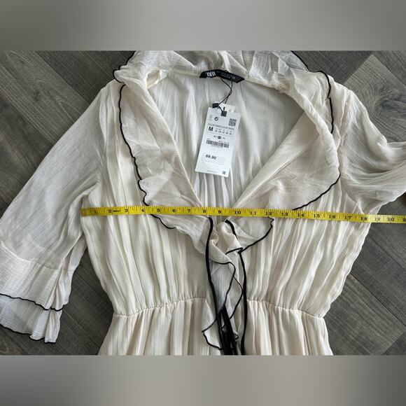 Zara Ruffled Midi Dress - Picture 7 of 8